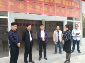 县领导率队到宏铭服饰调研